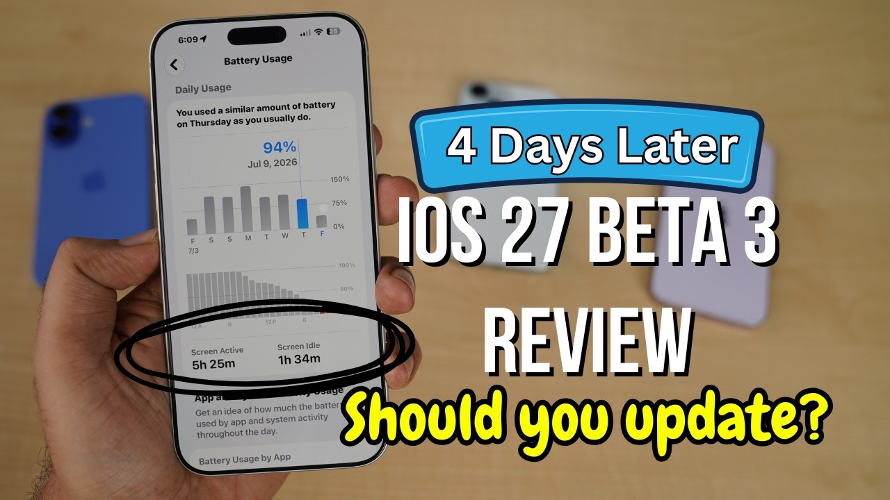 iOS 27 Beta 3 Review 4 Days Later | Should you update?