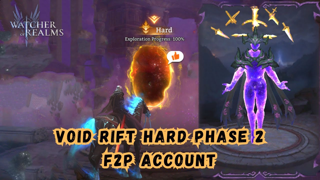 Watcher Of Realms | Void Rift, хард-фаза 2 (аккаунт F2P)