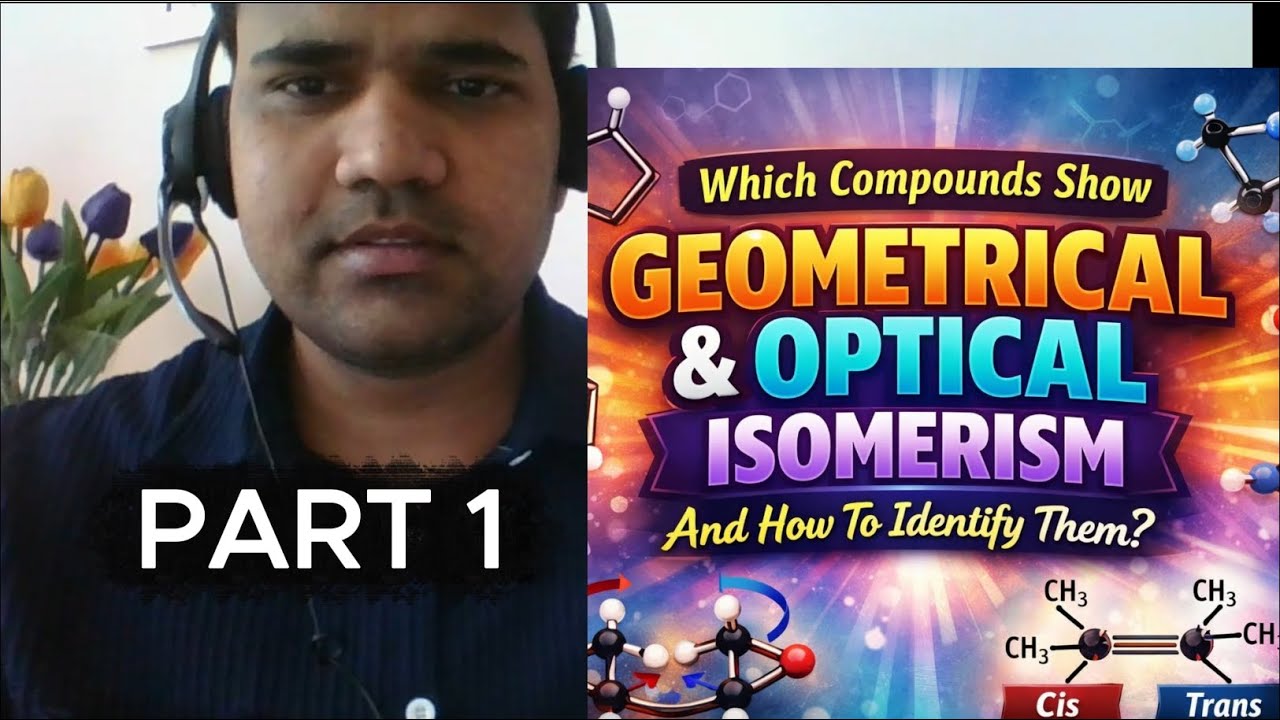Which Compounds Show Geometrical & Optical Isomerism? How to identify them? #drvijayssoc #jee2026