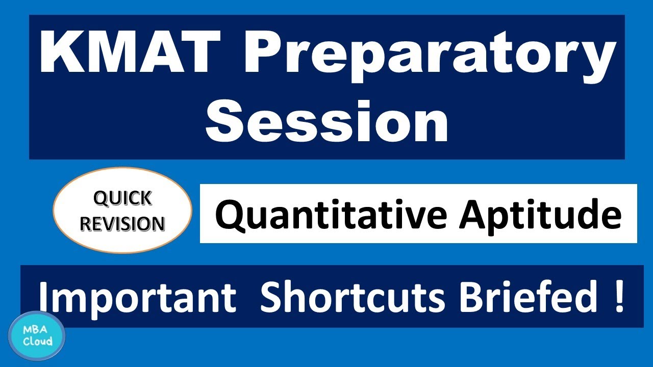 KMAT Kerala| Revision- important shortcuts| MBACloud