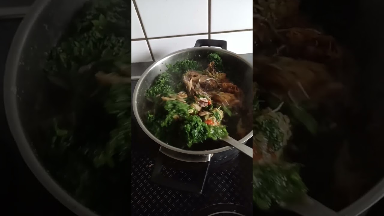 Afang soup with spinach and dry fish #healthyliving #food #preventivehealth