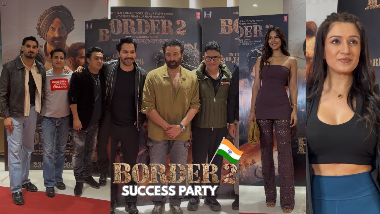 Border 2 Success Party Night | Sunny Deol, Varun Dhawan, Sonam SPOTTED
