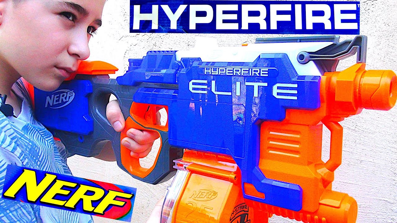 Nerf N-Strike Elite HyperFire Blaster with Robert-Andre!
