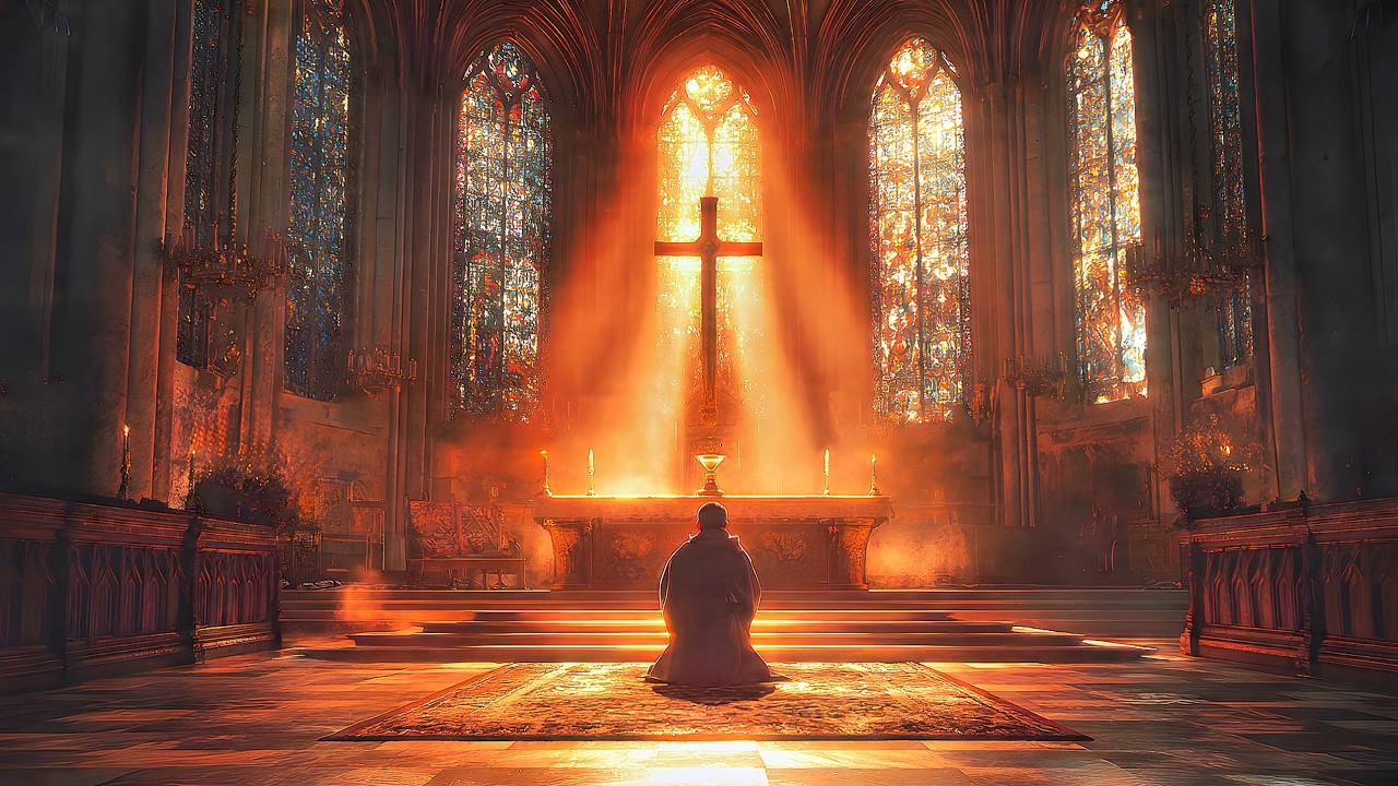 In the Silence, God Breathes Peace ✝️ Sacred Gregorian Chant ✝️🕊️ (432Hz)