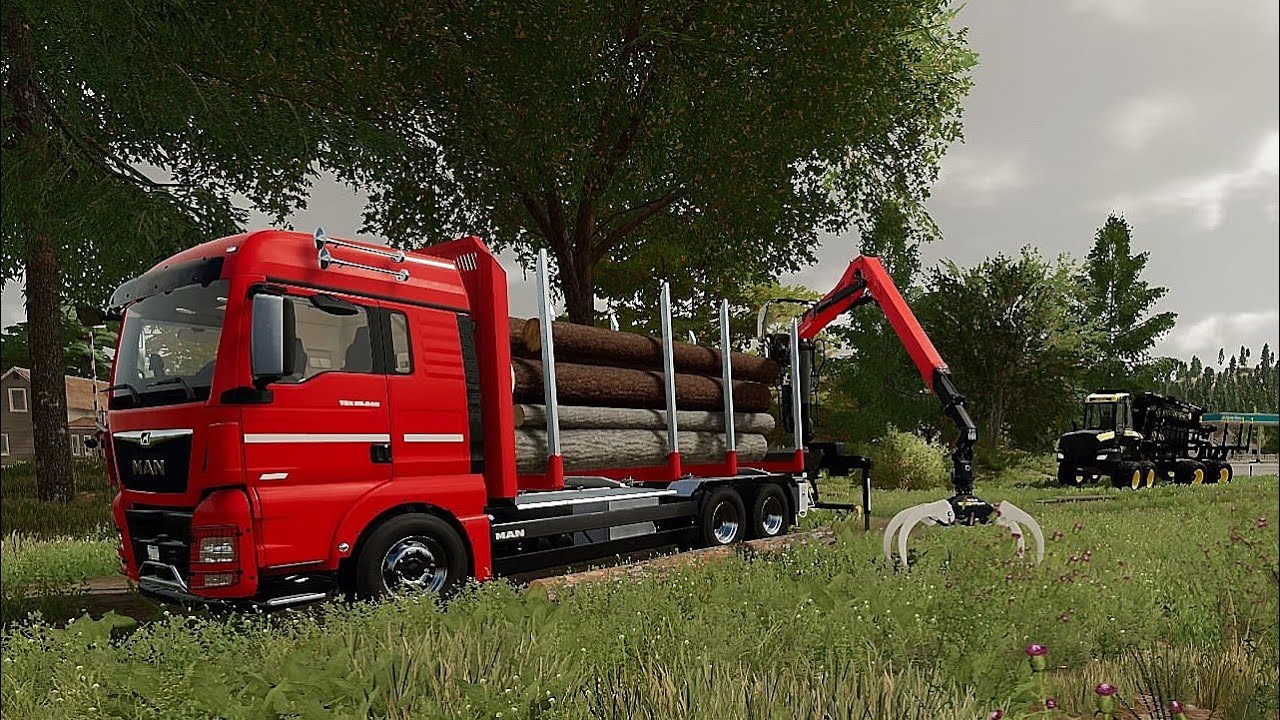 FS22 - Quando riesci a pareggiare i tronchi...😃😜