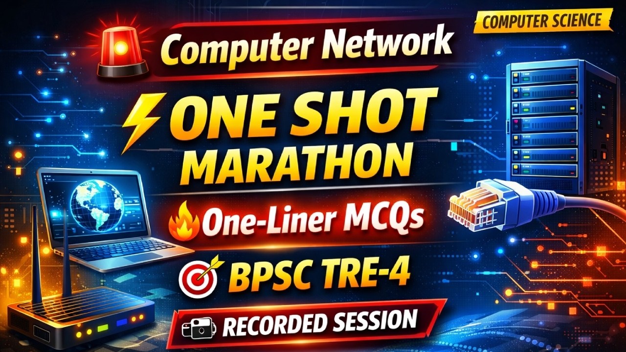 🚨 Computer Network One Shot Marathon | One-Liner MCQ Revision | BPSC TRE-4 | Computer Science