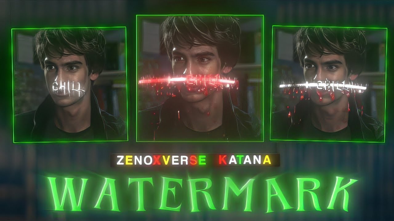 KATANA WATERMARK LIKE ZENOXVERSE | ALIGHT MOTION (+FREE PRESET)