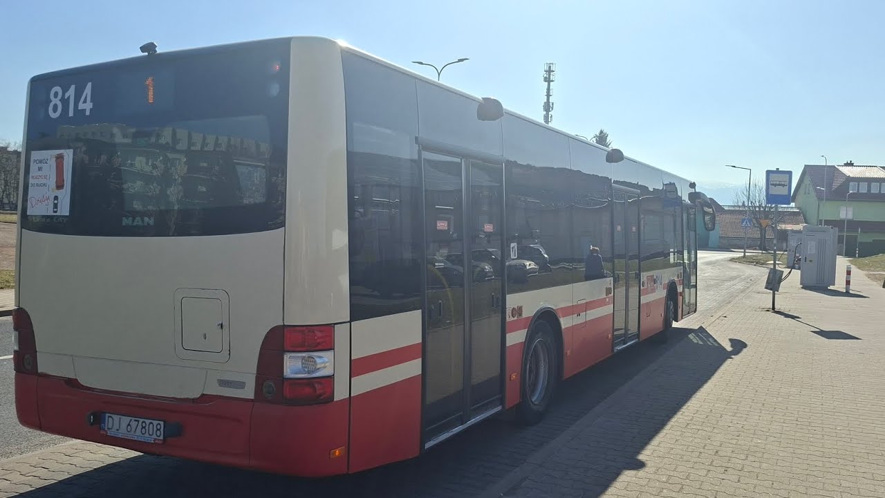 MZK Jelenia Góra - MAN NL293 Lion's City A37 #814 [Fragment linii 1]