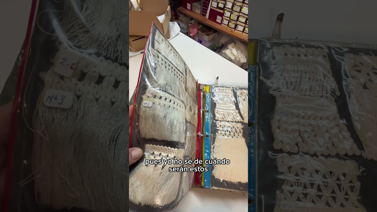 Muestrario antiguo de la mercer&iacute;a
