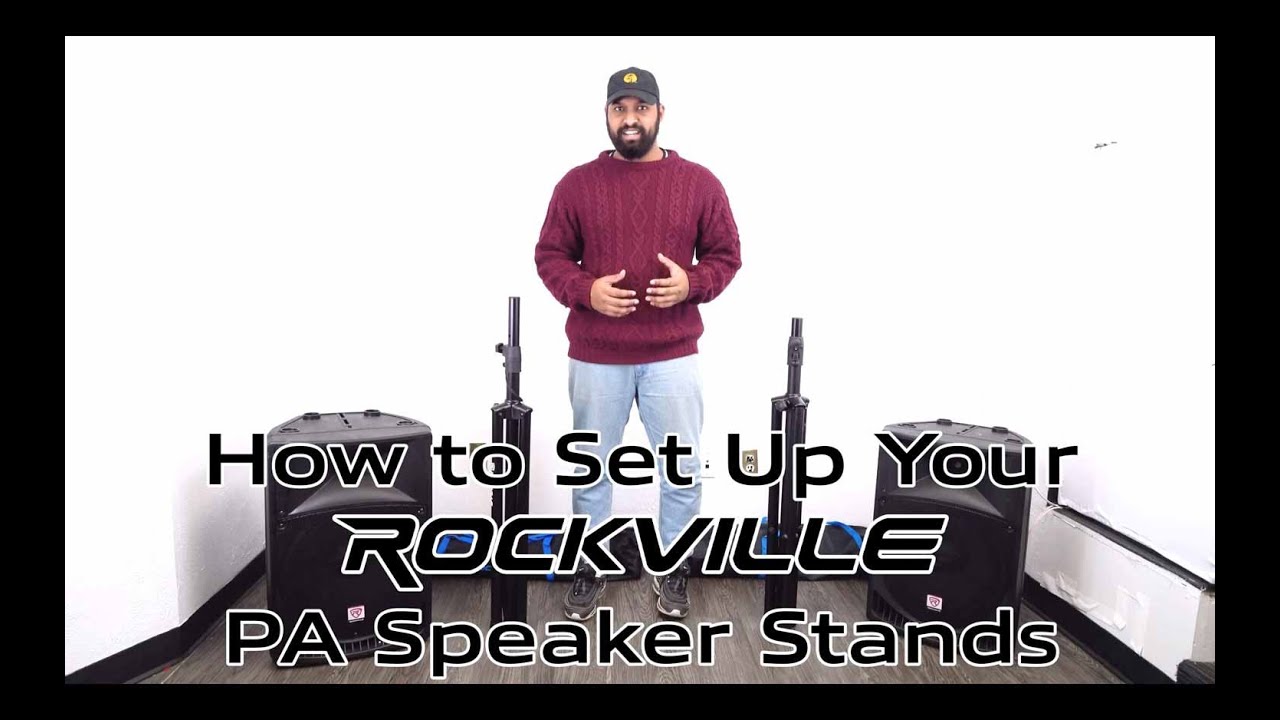 How to Set Up Your PA Speaker Stands (RVSS2 , RVSS3 , RVES05 , RVES1 - Full DEMO and Walkthrough)