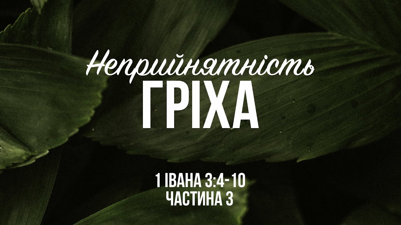 Неприйнятність гріха. Частина 3 | Павло Ковальов