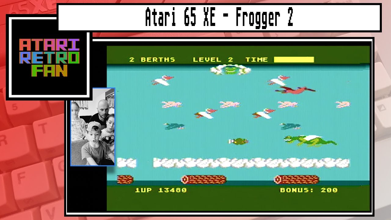 Atari XL/XE Frogger 2 z dzieciaczkami
