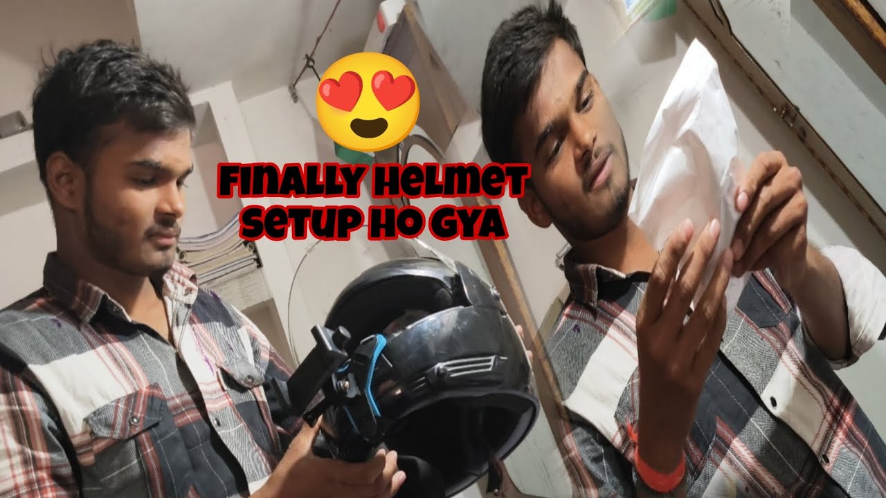 Finally helmet setup ho gya 😍