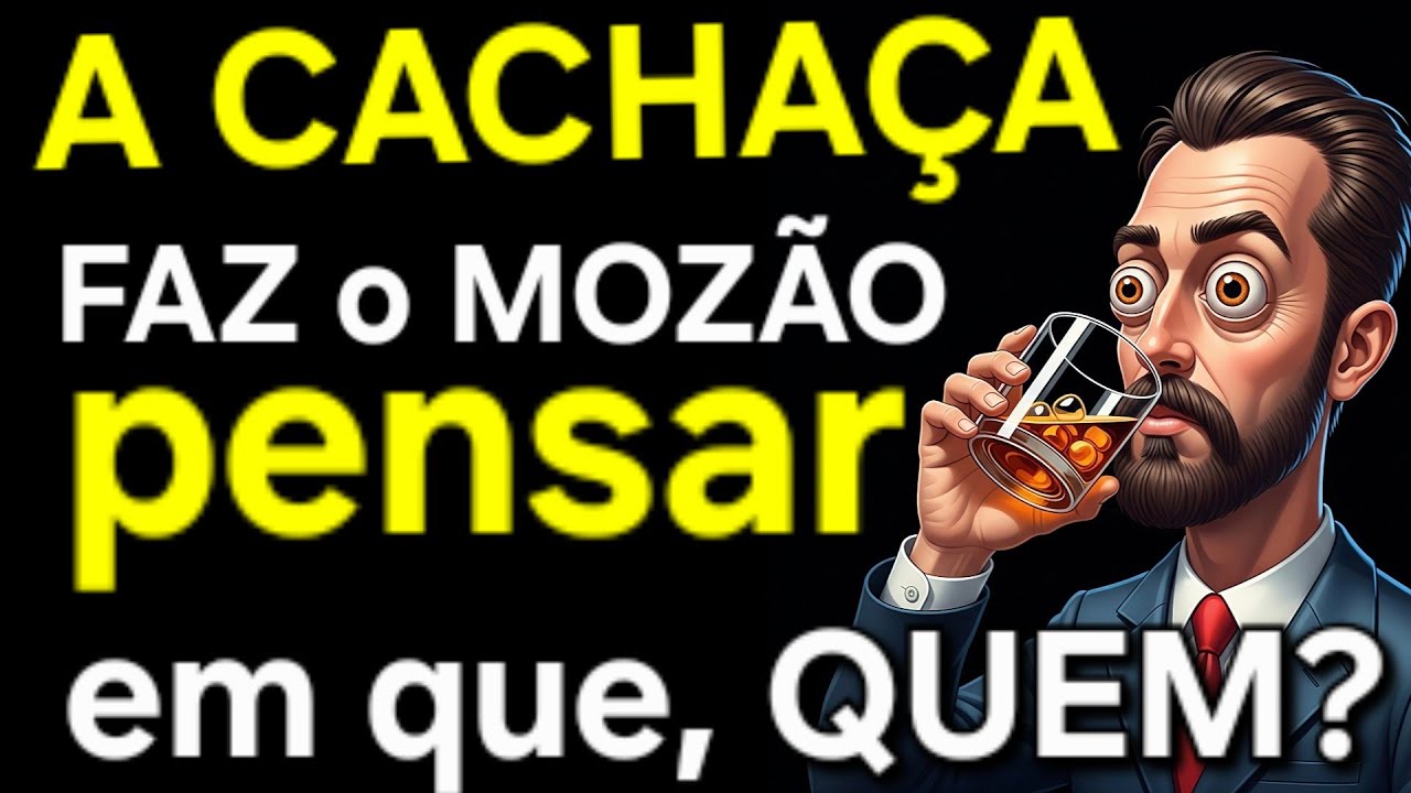 A CACHAÇA faz o MOZÃO pensar em que, QUEM?