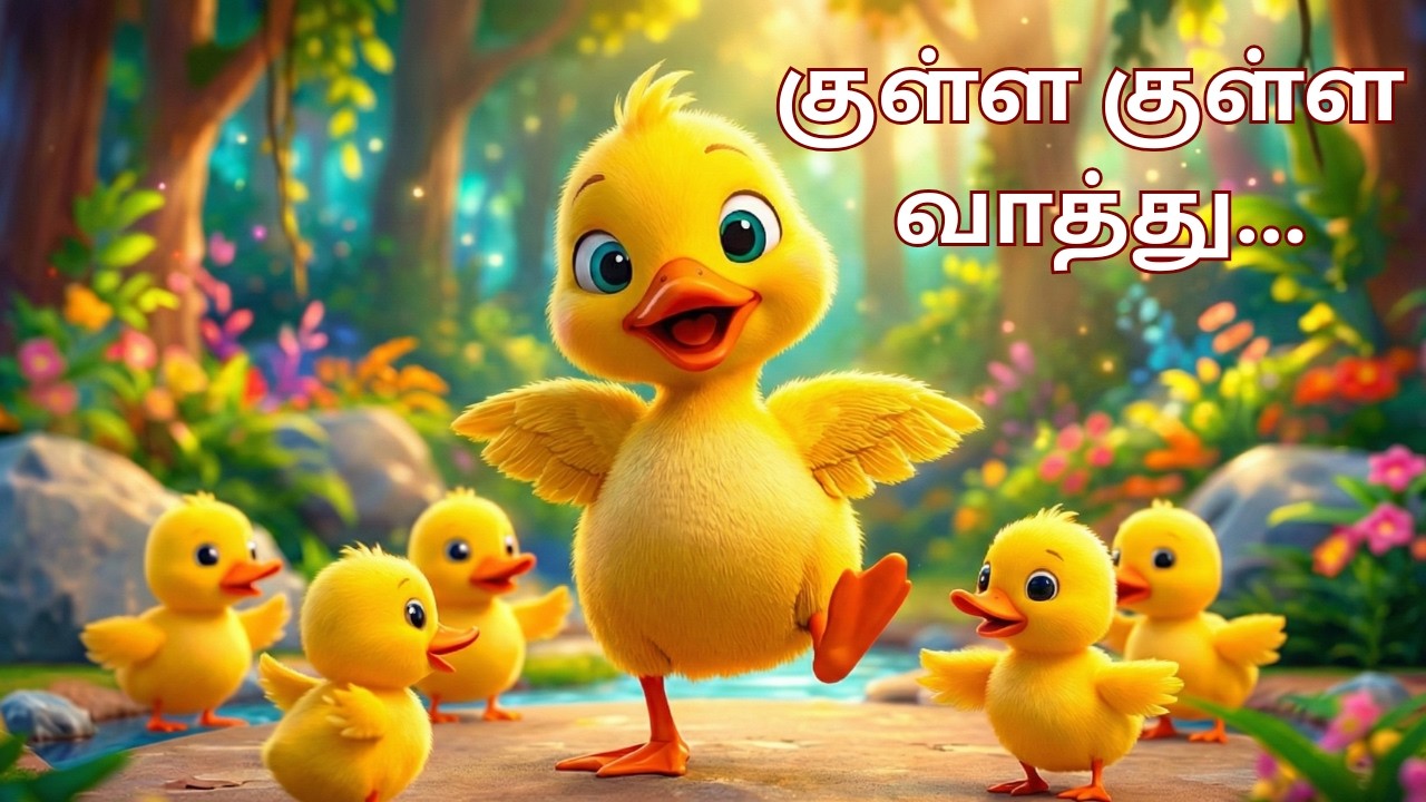 குள்ள குள்ள வாத்து பாட்டு ||Duck song || Tamil kids song || Kulla kulla vaathu || Crunie Beats