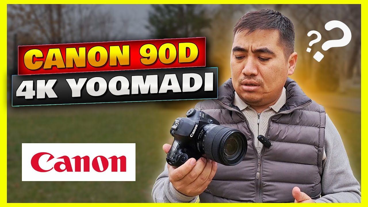 #Canon_EOS_90d, 4K vs FullHD, avtofokus, stabilizatsiya, slow motion 120 fps, to'liq video obzor.