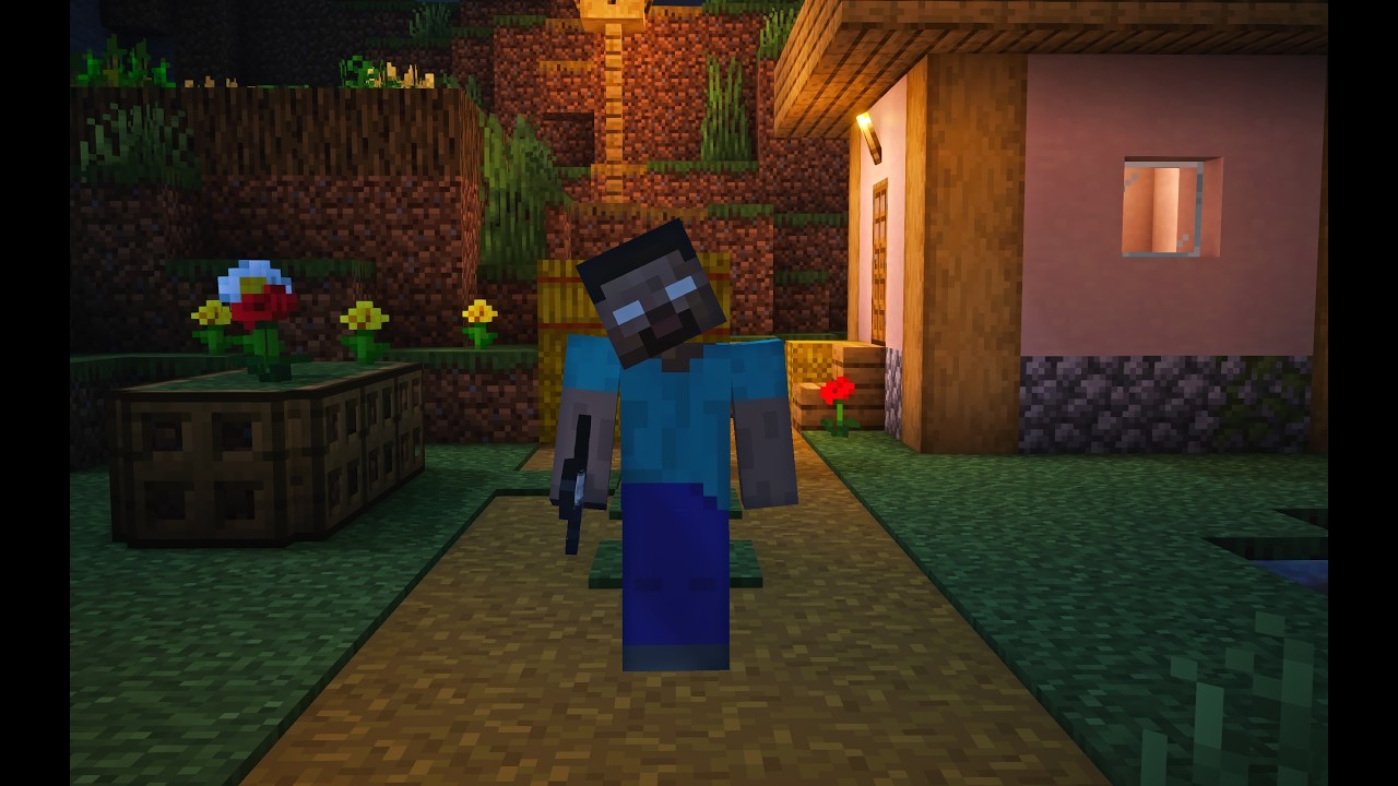 Surviving A Herobrine In Minecraft