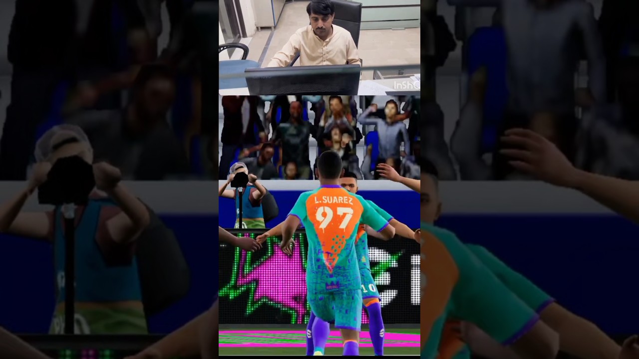 Lsuarez Unbelievable celebration #messivscr7#messiking#messigoat#efootball#ramadanwithyoutube#fifa