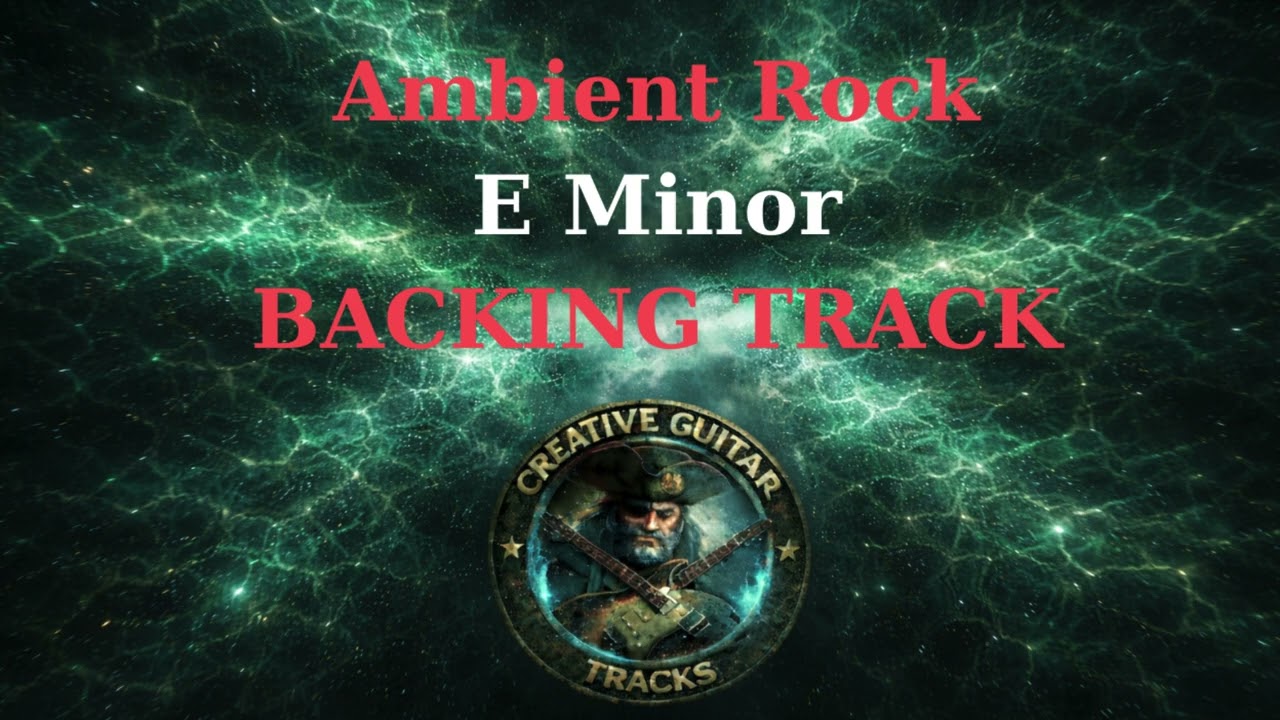 Ambient Rock Backing Track E minor | For Guitar Practice | 155 BPM