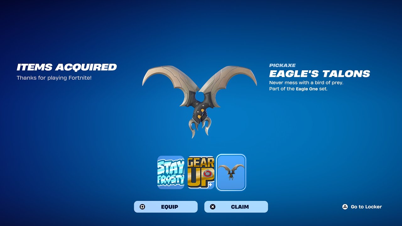How To Get Eagle’s Talons Pickaxe For FREE! (Fortnite)