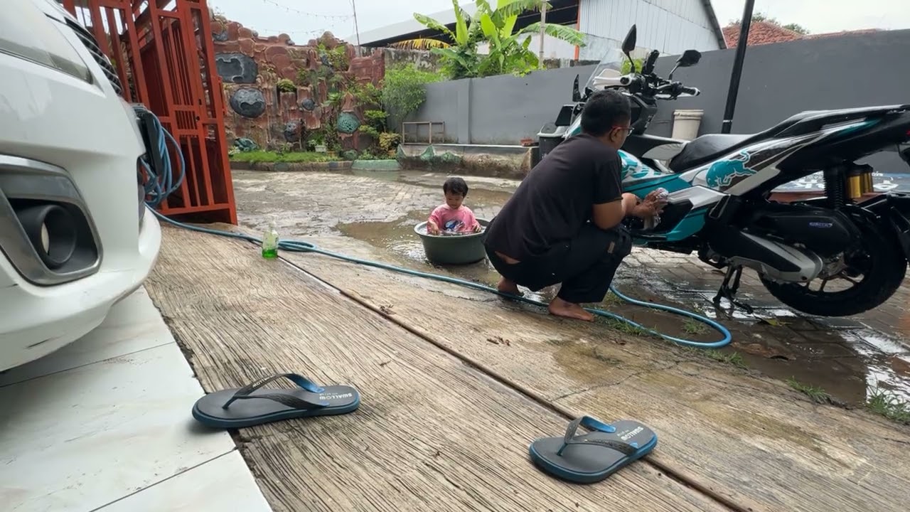 CUCI MOTOR 😘😍