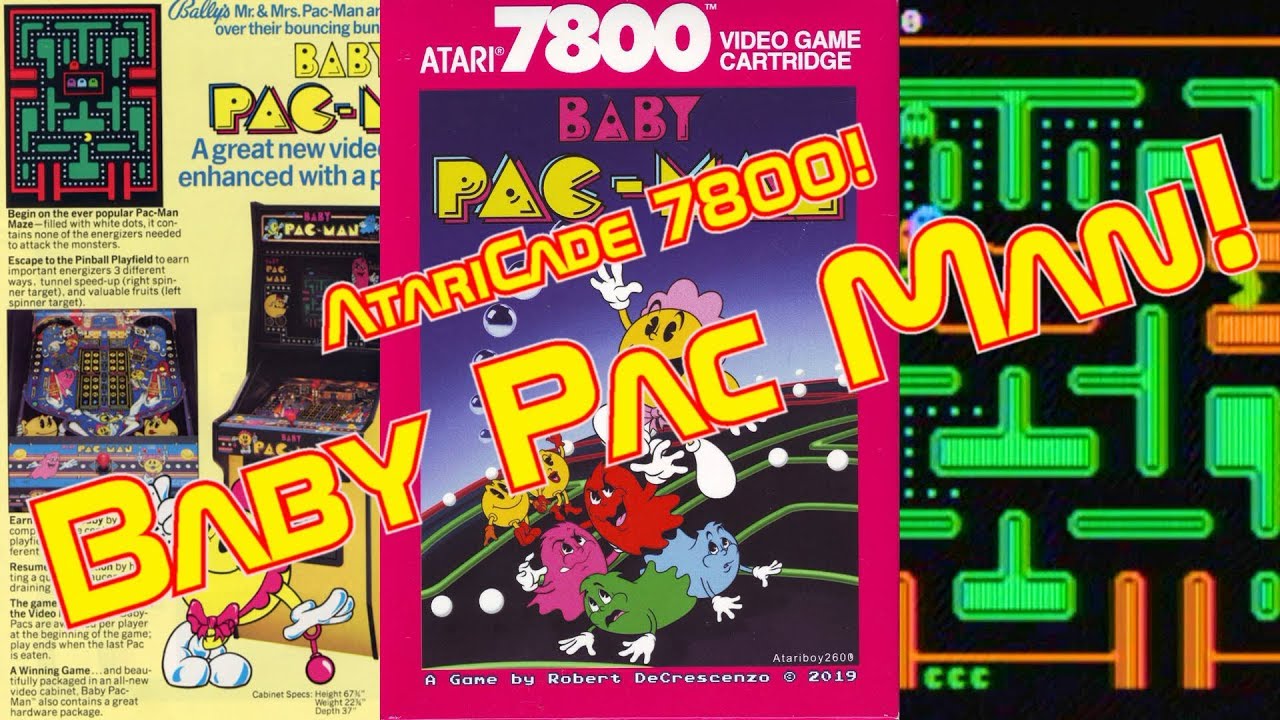 Atari 7800 Baby Pac Man Homebrew!