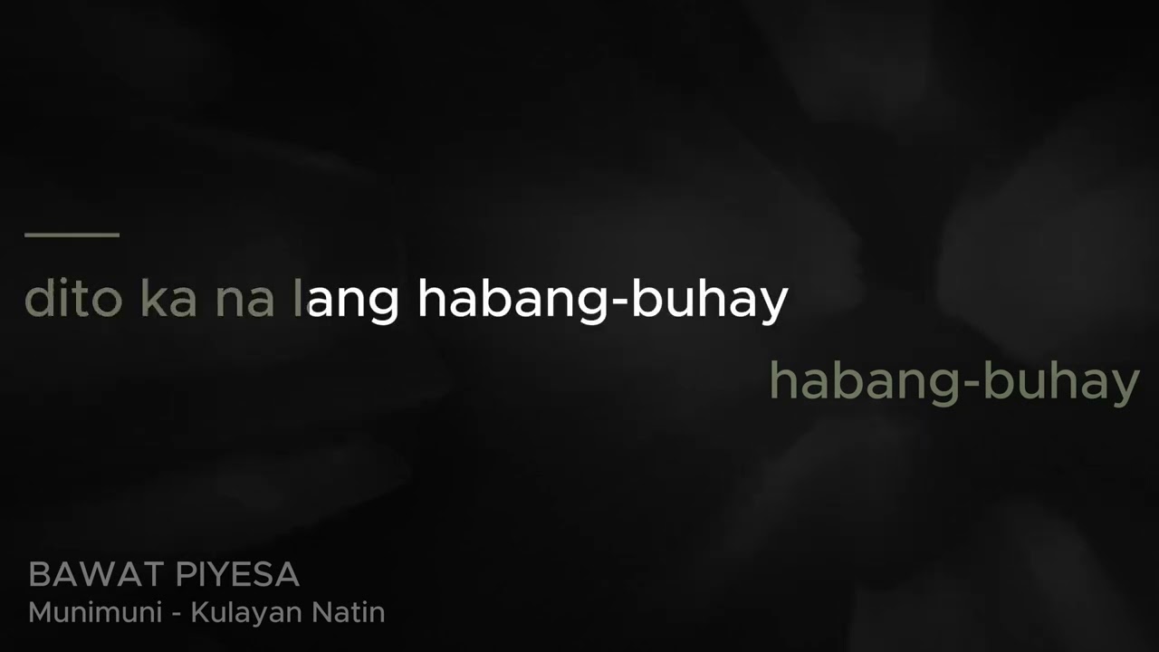 Bawat Piyesa - Munimuni | Karaoke Instrumental