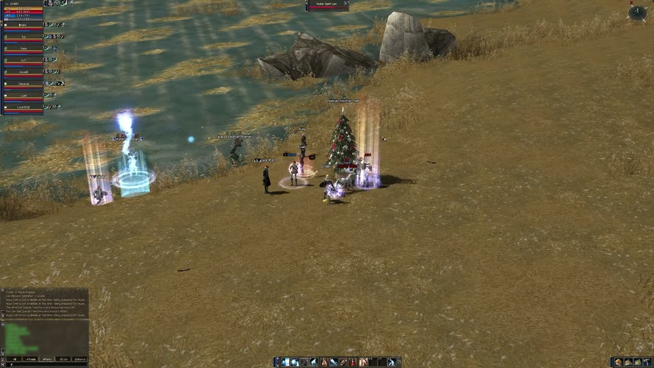 Lineage 2 C4 x1 [Raid Boss] - Lvl 40 ~ [Water Spirit Lian] - Keltir - 4K