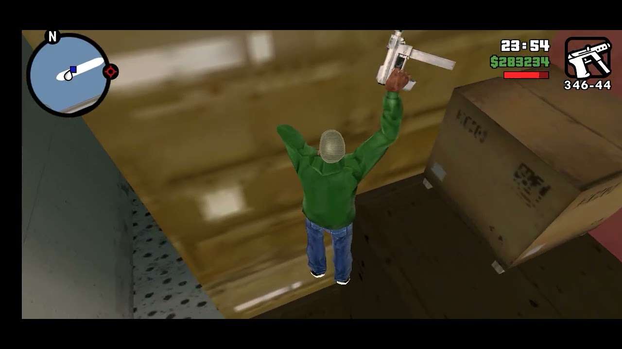 CJ di tes mengemudikan truk monster oleh orang misterius di GTA San Andreas