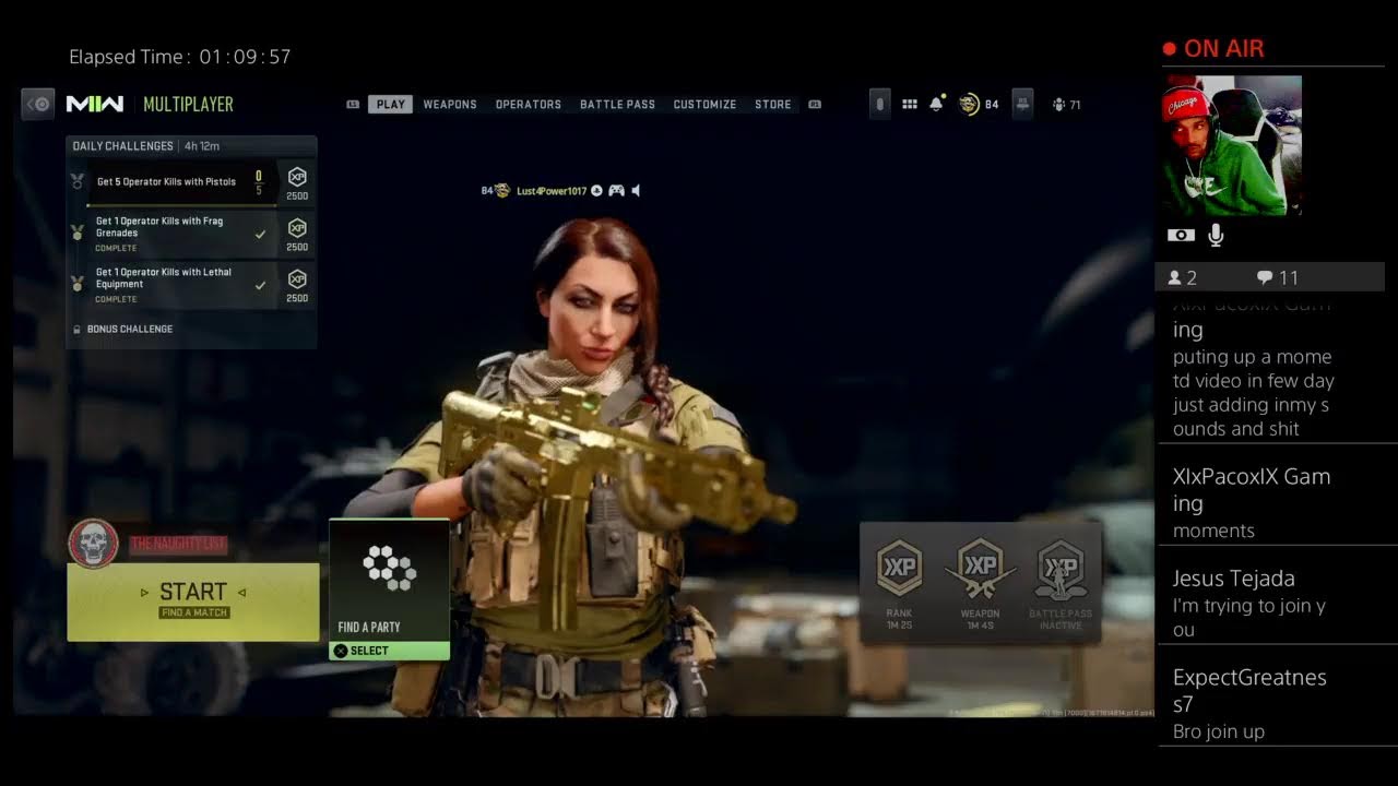 MODERN WAREFARE 2 NAUGHTY LIST LUST4POWER1017 LIVESTREAM 2