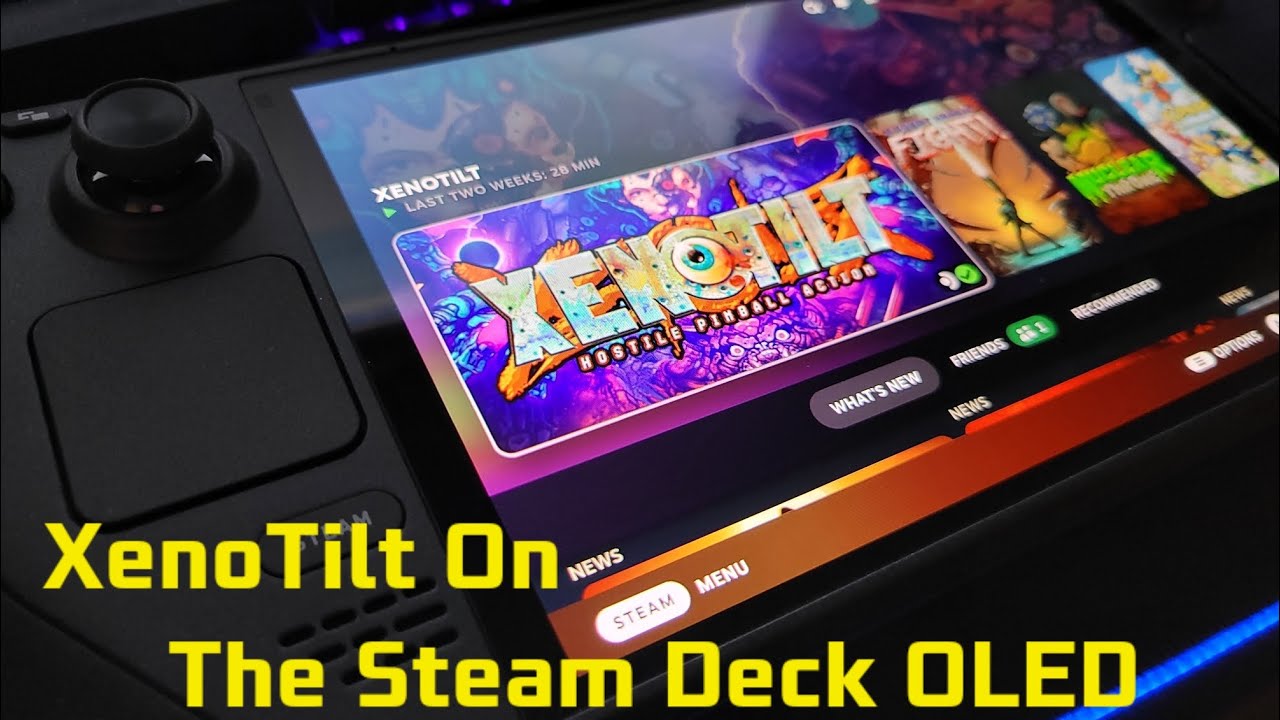 Quick Look at XenoTilt on the Steam Deck OLED!