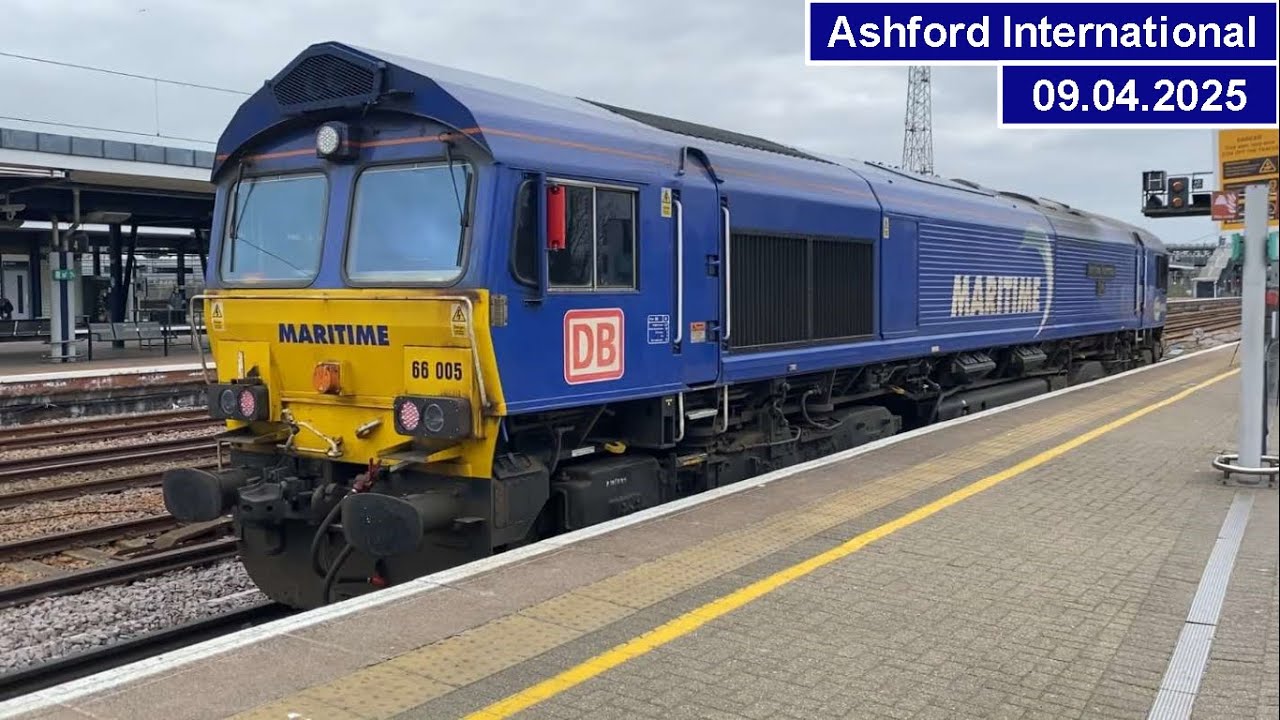 *Class 37 & Maritime Class 66* Trains at Ashford International - 09.04.2025