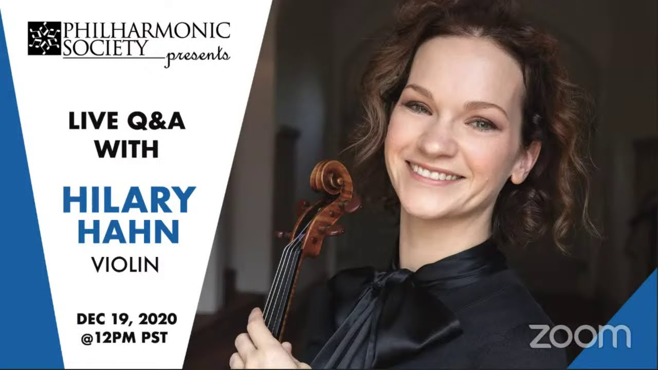 Live Q&A with Hilary Hahn