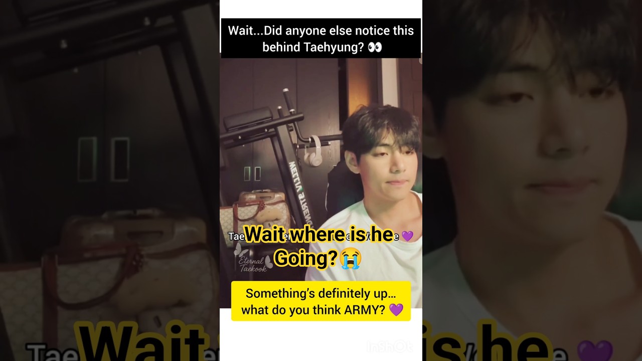 Where is Taehyung going? 👀🧳 