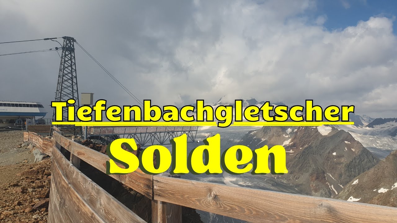 Solden Tirol - Breathtaking Views Of The Tiefenbachgletscher On A Summer Day