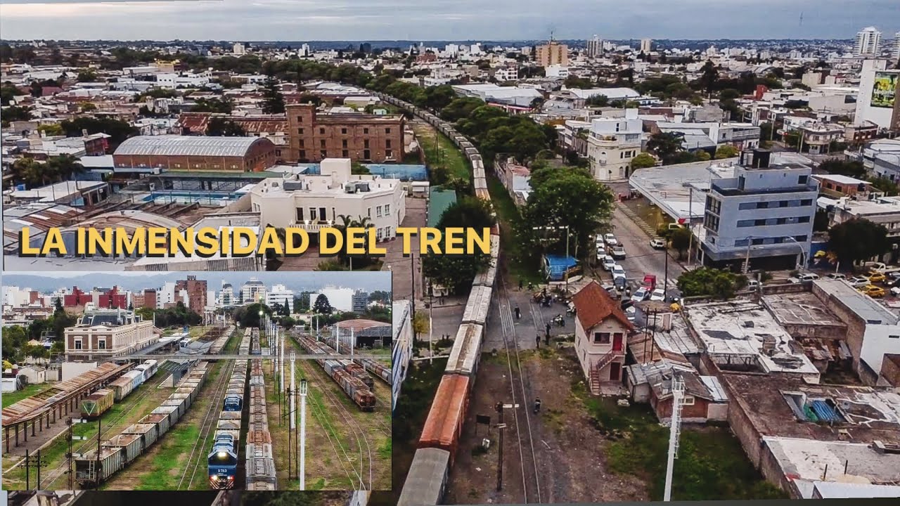 IMPRESEIONANTE VISTA DEL TREN ATRAVESANDO CORDOBA - BELGRANO CARGAS Y LOGISTICA