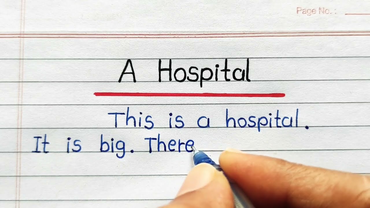 A Hospital english essay writing || a hospital essay writing || AJ Pathshala ||