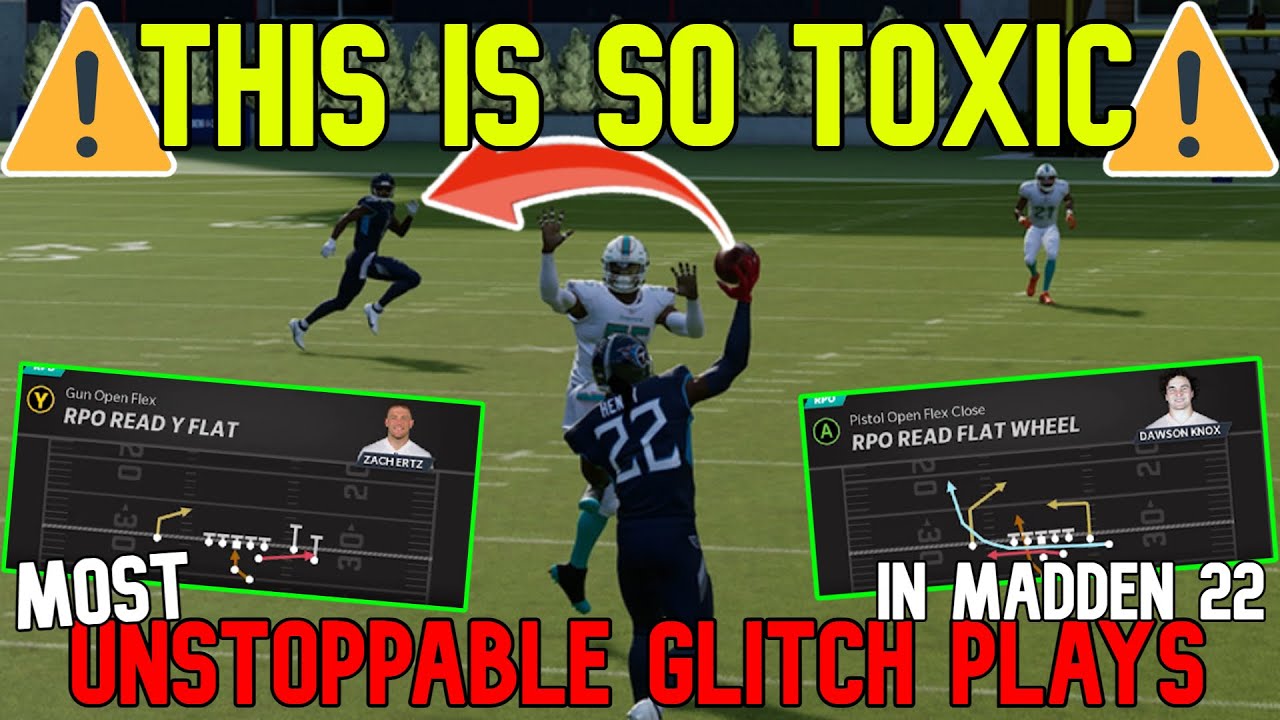 THIS IS TOXIC! The Most UNSTOPPABLE GLITCH PLAYS, RPOs & Tricks Plays in Madden NFL 22! Offense Tips