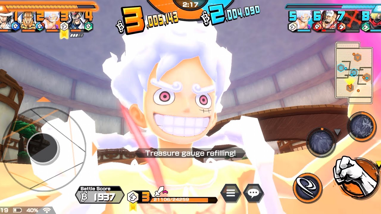 5⭐️ The Four Emperors Monkey D. Luffy Gameplay | One Piece Bounty Rush (No Commentary)