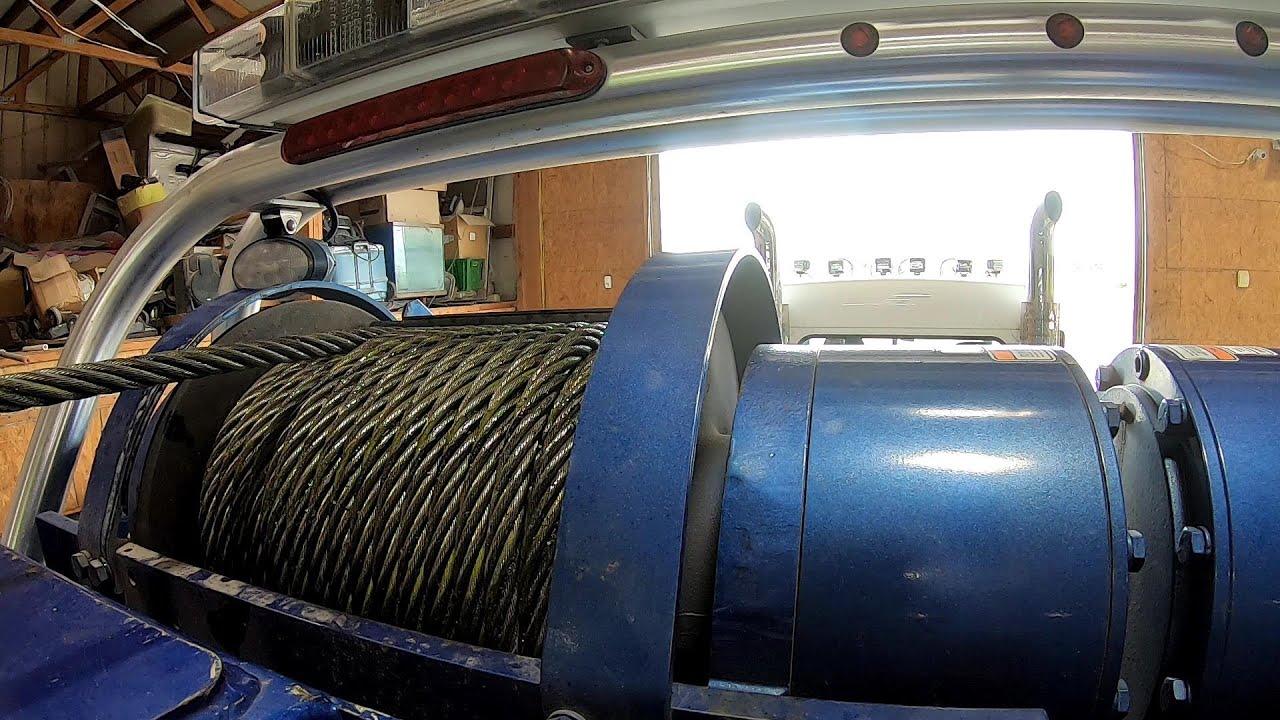 Installing New Winch Lines on the Rotator!!!!  Finally!!!!