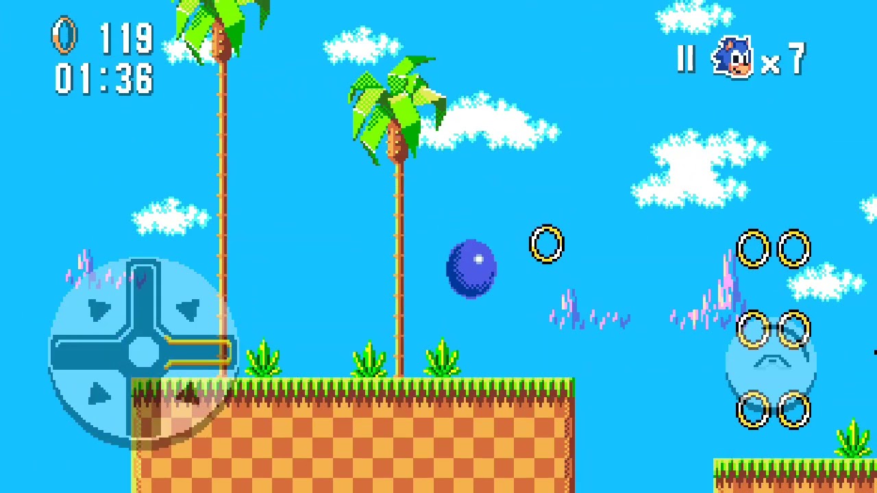 Sonic 1 sms. O provável jogo mais leve que eu baixei 😃