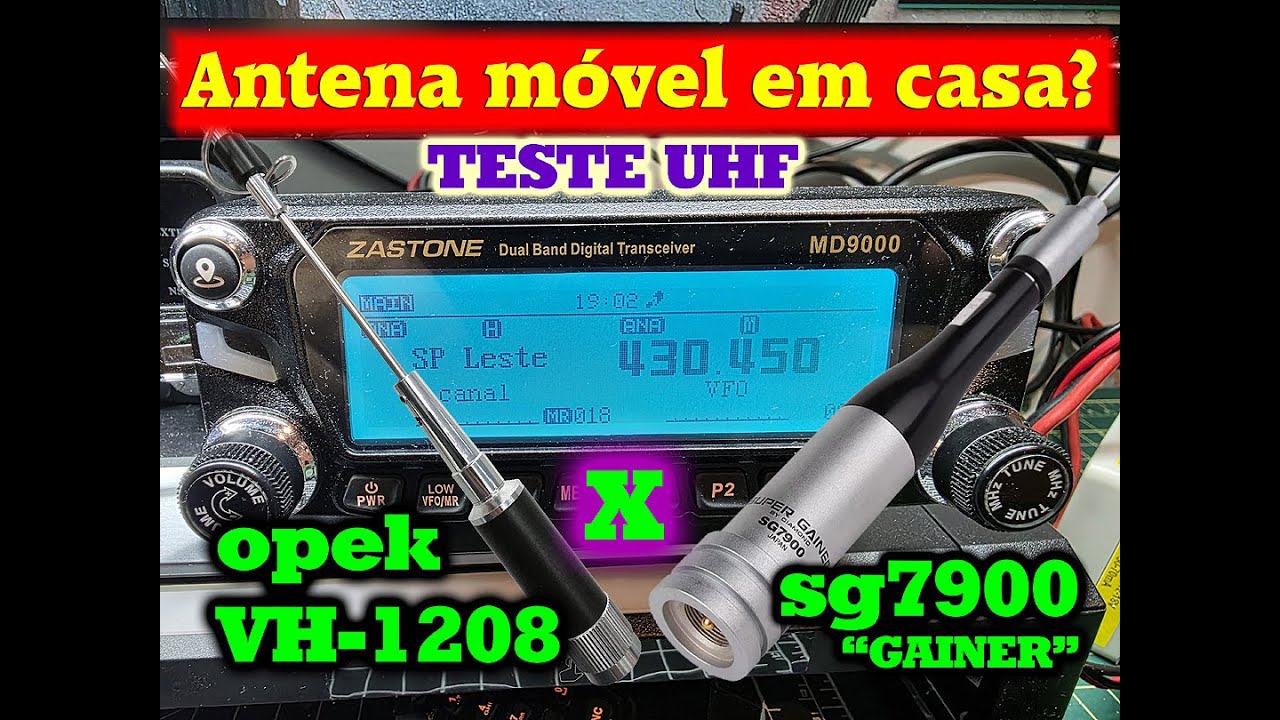 SG-7900 X OPEK VH-1208 teste NanoVna banda UHF. Qual a melhor?
