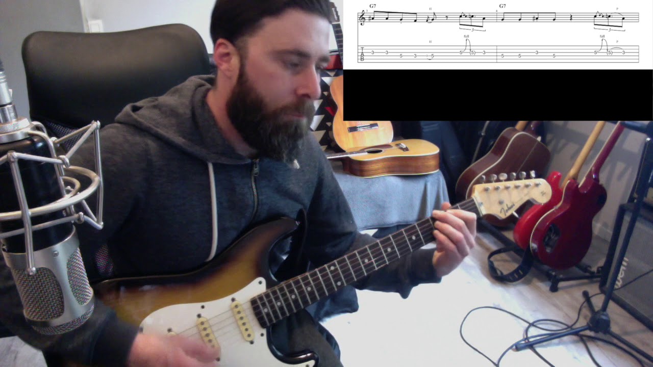 Tuto Guitare Debutant - Je joue du Blues Vol1 (Avec Tablature) Rythmique + Solo