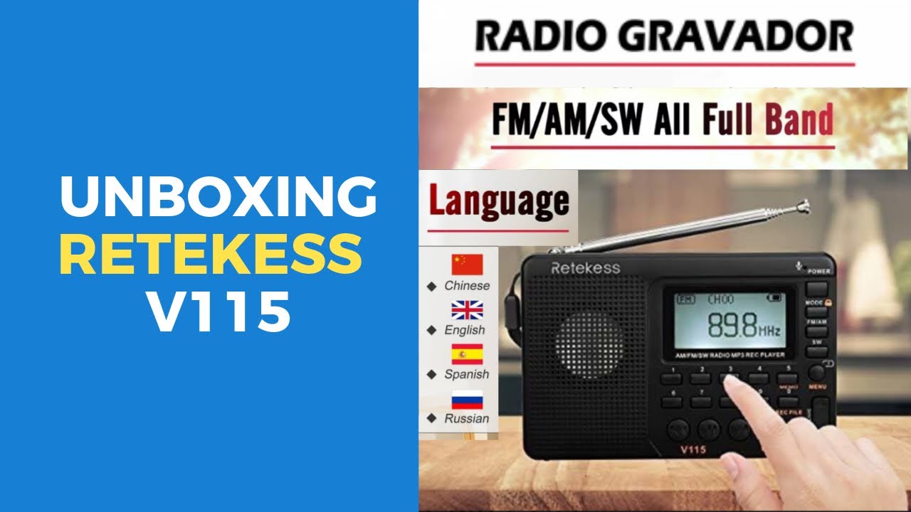 Confiram o unboxing do Retekess V115 #radio #retekess #retekessv115 #unboxing