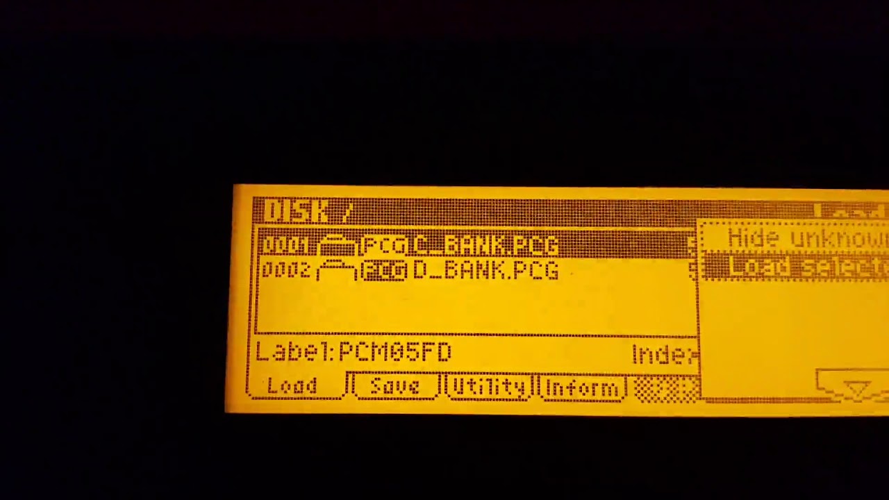 Loading data disk for EXB-PCM05