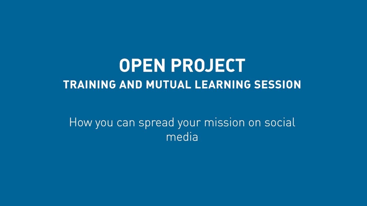 OPEN Training and mutual learning session - Ares 2.0 - How you can spread your mission on social