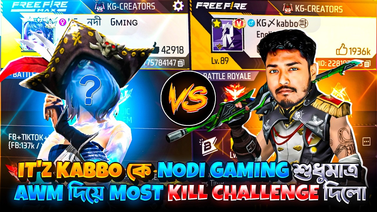 Itz Kabbo ভাইয়াকে Prime Store এর Bamboo Warrior Awm দিয়ে Most Kill Challenge দিলাম 😱 Nodi Gaming