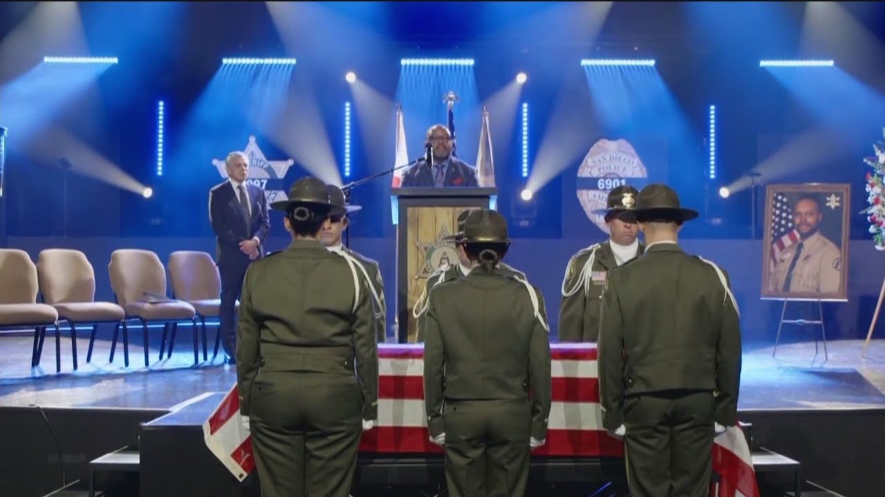 'Rest in peace, Deputy Calhoun': Riverside County deputy laid to rest after being killed in line of