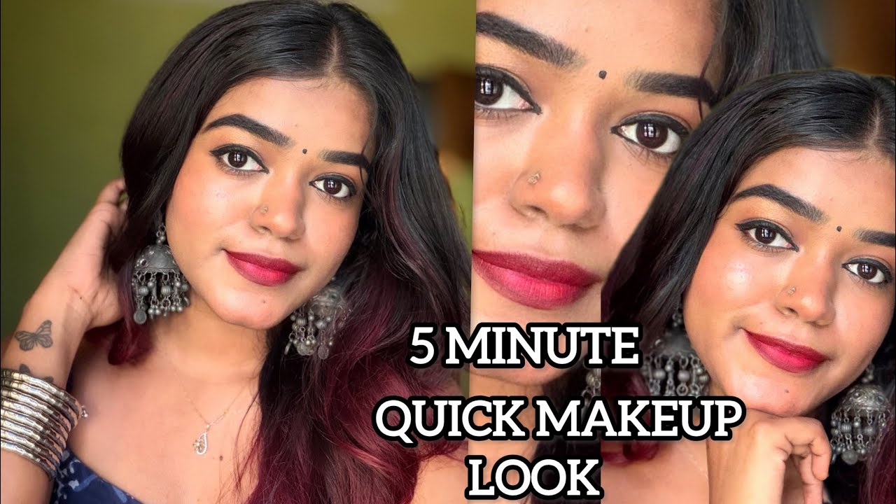 Simple and Attractive Makeup | My Everyday Makeup Look😍|5 മിനിറ്റിൽ ഒരുങ്ങാം💄🥳