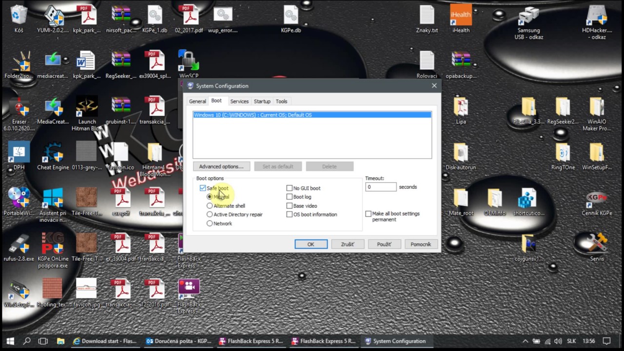Zrusenie safe mode